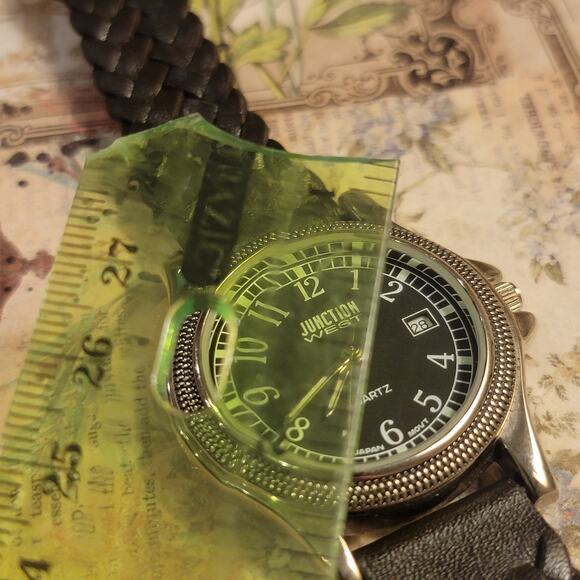 Vintage Watches Junction West Quartz Date Black Dial Japan Movement 2000s - Picture 8 of 10